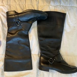Lauren Ralph Lauren Black leather riding boots
